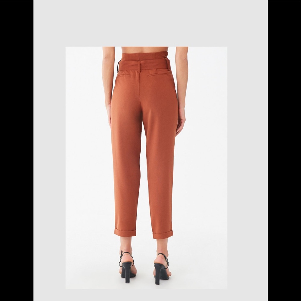 D-Ring Belt Cuffed Trousers - cropped - Picture 4 of 5
